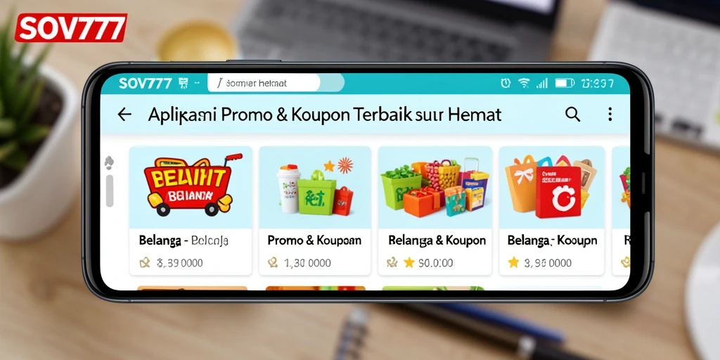 Antarmuka SOV777 menampilkan promo dan kupon menarik.