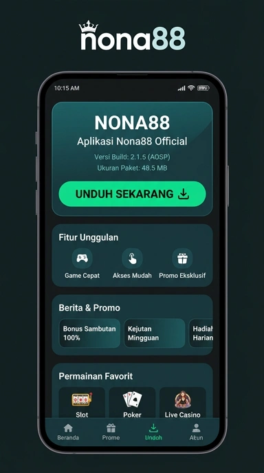 Tampilan halaman APK nona88